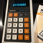 Sanyo Cx-8003a Led Calculator 8-digit Japan Vintage Case & Manual Inc - Ex Cond. Fixed Price $112.97.