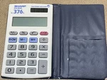 Sharp Elsi Mate El-376l 8 - Digit Electronic Twin Power Calculator. Fixed Price $15.00.