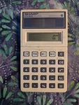 Sharp Elsi Mate El-240s White Calculator Works Solar Powered Japan Vintage. Fixed Price $4.25.