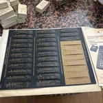 Vtg Texas Instruments Ti-58c Master Library Program Label Cards Unpunched Nos. Fixed Price $200.00.