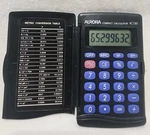 Aurora Compact Calculator Hc108x Black Pocket Size W/metric Conv Table Works. Fixed Price $15.99.