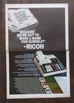 1973 Print Ad Ricoh Ricomac 1221p Printing Calculator Magazine Advertisement Art. Fixed Price $15.98.