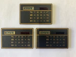 3 Solar Pocket Calculator Credit Card Size. Fixed Price $9.99.