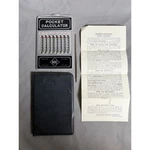 Vintage Mbc Pocket Calculator Mechanical Stylus Adding Machine Japan With Case. Fixed Price $31.96.