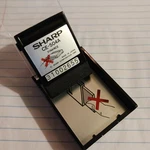 Sharp Ce-504a Pocket Computer Data Card Finance 31002655 Japan 1983 Vtg. Fixed Price $76.00.