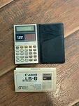 Vintage Canon Ls-6 Solar Card Calculator W/ Booklet. Fixed Price $13.96.