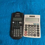 Texas Instruments Ti-36x Pro Scientific Calculator And Casio Ms-80s. Fixed Price $8.00.