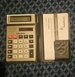 Vintage Radio Shack Calculator Model Ec-419 Solar Powered Protective Cover. Fixed Price $9.99.