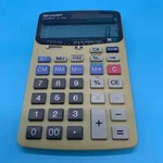 Sharp Elsi Mate El-386r Calculator, Power: Battery & Solar, Extra Large Display. Fixed Price $13.48.
