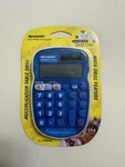 Sharp Quiz Calc Learn Math Skills El-s25b-bl Multiplication Table Drill New. Fixed Price $17.99.