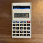 Vintage Sharp Elsimate El-230 Calculator, Works - No Box Made In Japan Vtg. Fixed Price $6.00.