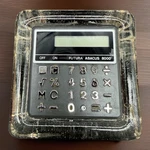 Vtg Futura Abacus 8000 Desktop Calculator Encased In Glass Ice Block Base. Fixed Price $25.00.