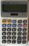 Sharp El-334f 10-digit Twin Power Handheld Calculator Large Display/keys Tax. Fixed Price $14.99.