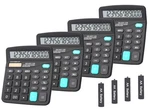 4 Pack 12-digit Dual Power Handheld Desktop Calculator With Large Lcd Display. Fixed Price $29.40.