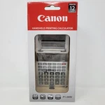 Canon P1-dhv-3 Handheld Printing Calculator 12-digit Silver New In Box. Fixed Price $29.99.