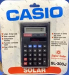 Vintage Casio Sl-300j Solar Powered Pocket Calculator & Carry Case Made In Japan. Fixed Price $14.99.