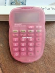 Vintage Sharp Elsimate El-s10 Electronic Calculator With Flip Cover Pink Works. Fixed Price $11.99.