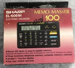 Vintage Sharp El-6160h Memo Master 100 Electronic Organizer. Fixed Price $10.00.