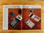 1972 Print Ad Calculators Hp-35 Casio Canon Bowmar Victor Rapidman 20"x13". Fixed Price $6.99.