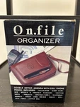 On File Organizer Double Zipper Agenda With Calculator And More New. Fixed Price $19.95.