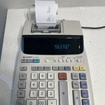 Sharp El-1801v Ink Printing Calculator Fluorescent Display Tested&works. Fixed Price $25.00.