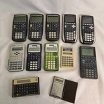 12 Calculator Lot Ti Sharp Technico Hp Not Tested For Parts Repair. Fixed Price $49.99.